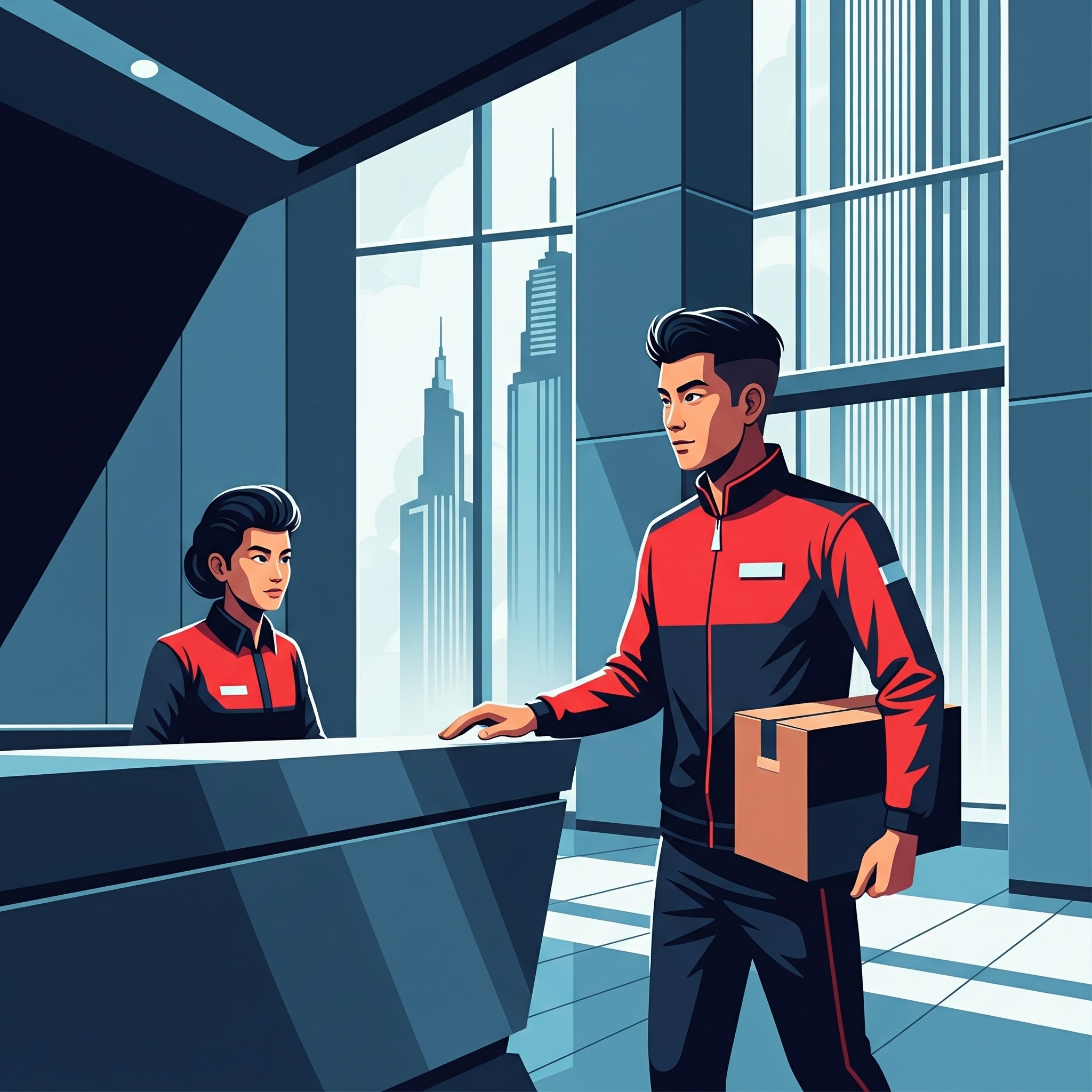 Modern logistics warehouse